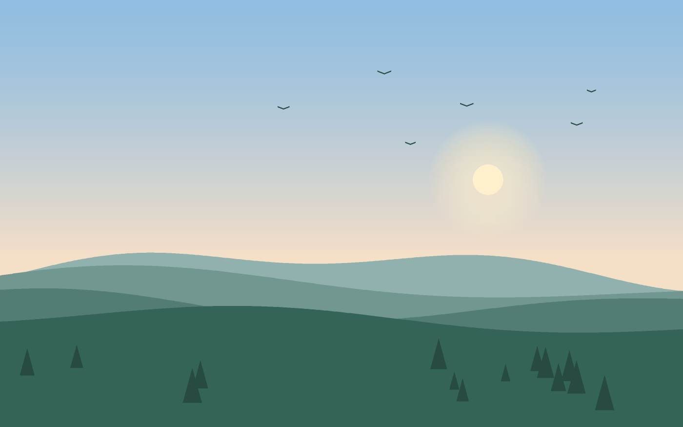Ilustración de un paisaje