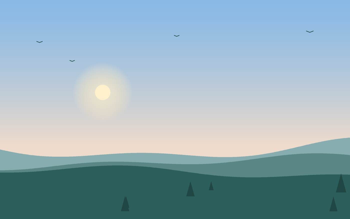 Illustrazione di un paesaggio